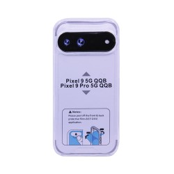 Capa de Silicone Dura para Google Pixel 9 5G/Pixel 9 Pro 5G Transparente Capa de Silicone Dura para Google Pixel 9 5G/Pixel 9 Pro 5G Transparente